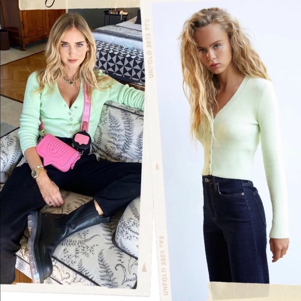 Zara jewel button cardigan bloggers favorite - Picture 7 of 11